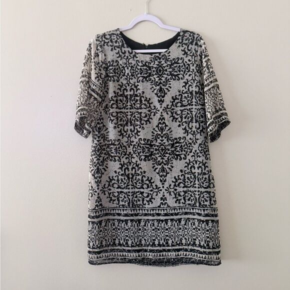 Trendy boutique Dresses & Skirts - Black Grey Dress M Size Vintage Damask